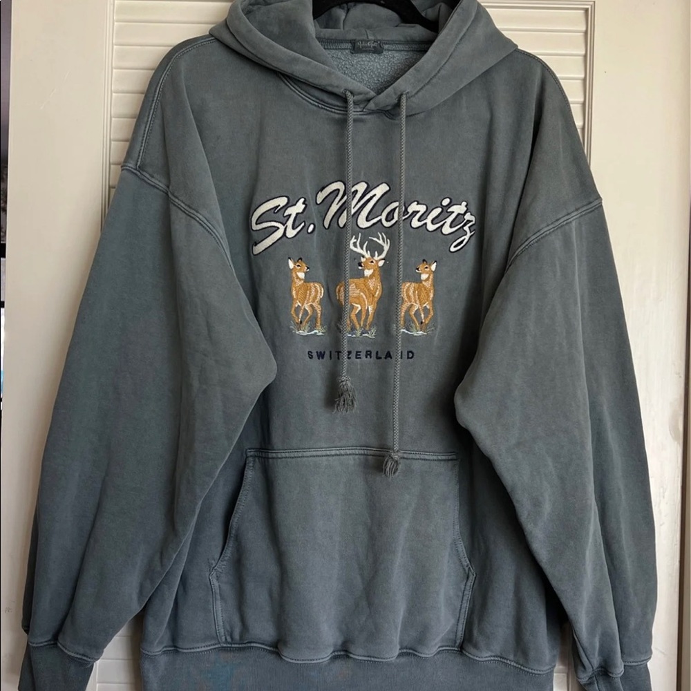 Super beautiful sage green St Moritz hoodie